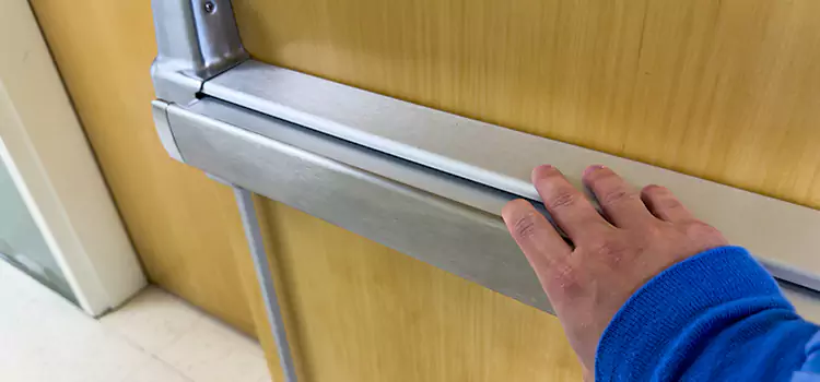 Installing a Push Bar on a Door Needham